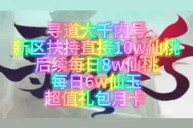 寻道大千新手技巧+板块说明