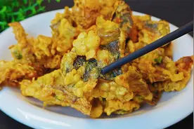 饭店的干炸蘑菇为啥好吃，教你正确的面糊配方和调味技巧，超酥脆