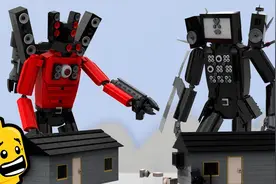 七哥乐高动画：泰坦电视人VS泰坦监控人，你觉得他们谁更厉害呢视频封面