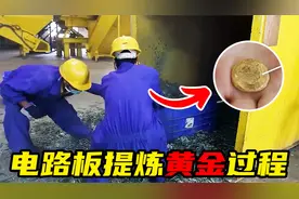 一吨提炼150克黄金，电子垃圾提炼黄金过程，金矿1吨才提炼3克