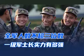 团长见了打招呼，师长见了敬礼，一级军士长实力有多强？视频封面