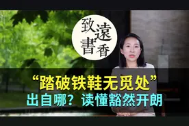 俗话说：“踏破铁鞋无觅处”竟出自这首诗，读懂豁然开朗！视频封面