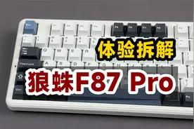 体验拆解狼蛛F87 Pro灰木轴V4，2024年依然很能打的一款键盘！