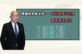 周锦伦传统文化四柱命理-测算真太阳时视频封面