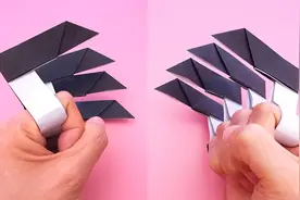 折纸霸气十足的爪子，简单又好玩，手工DIY折纸教学