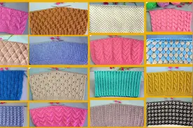 手工毛衣，帽子，围巾编织图案大合集图片【棒针编织700期】