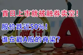 首日上市就被融券卖空，股价跌近50%！谁在戳A股的脊梁？视频封面