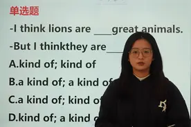 kind of和a kind of的区别你知道吗基础训练