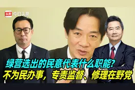 绿营选出的民意代表什么职能？不为民办事，专责监督、修理在野党视频封面