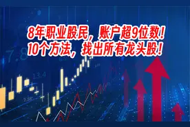 8年职业股民，账户超9位数！10个方法，找出所有龙头股！视频封面