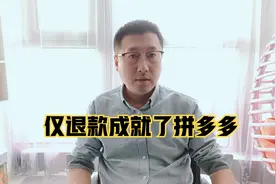 “仅退款”成就了拼多多市值1919亿美金，对中国商业影响太大了视频封面