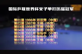 国际乒联世界杯女子单打历届冠军名单，仅有一次不是中国队。视频封面
