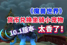 魔兽世界10.1兑换坐骑玩法，能换2只坐骑和1只小宠物，真香了！