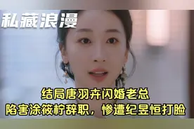 私藏浪漫：结局唐羽卉闪婚老总，陷害涂筱柠辞职，惨遭纪昱恒打脸视频封面