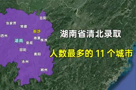 湖南省清华北大录取人数最多的11个城市，哪个城市最让您意外？视频封面