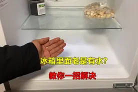冰箱里面老是有水怎么办？教你一招，可以立马解决