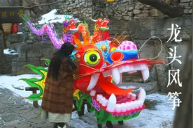 龙年，让这条巨龙风筝带着你们的愿望一飞冲天