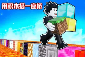 我用积木搭建了一座通往其他世界的桥！ROBLOX