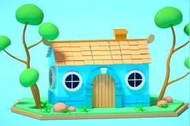 【C4D教程3】C4D二次元小屋建模，新手向教程，附工程文件获取视频封面