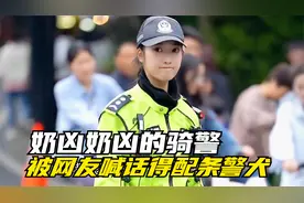 奶凶奶凶的交警小姐姐，能把我兄弟迷成狗...视频封面