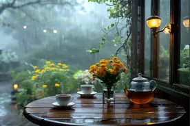 酒能醉人,茶能入心! 下雨天喝茶,听雨声,闻茶香。共品一杯茶！视频封面
