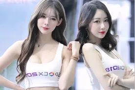 韩国可爱清纯美女汽车模特小姐姐视频封面