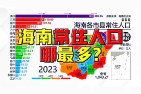海南各市县常住人口分布图@DOU+小助手视频封面