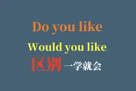 Do you like和Would you like 区别一学就会