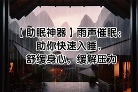 【助眠神器】雨声催眠：助你快速入睡，舒缓身心，缓解压力视频封面