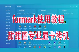 FurMark专业显卡拷机工具教程甜甜圈拷机教程测试显卡稳定性测试