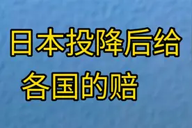 日本投降后给各国的赔偿（仅供参考）