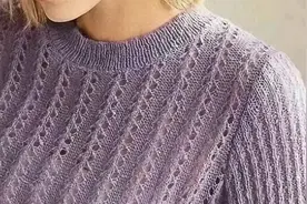 这款简单好织、精美雅致的镂空花样，用粗线和细线织毛衣都很好看