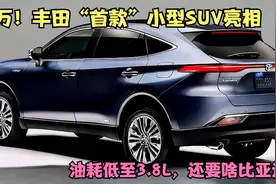 5万！丰田“首款”小型SUV亮相，油耗低至3.8L，还要啥比亚迪