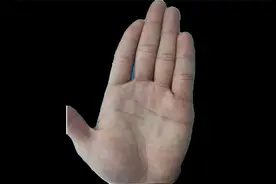 事业线偏斜与生命线平行，也可以看成对生命线起到加强辅助的作用