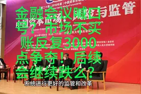 金融会议喊口号？市场不买账反复3000点争夺！后续会继续跌么？视频封面