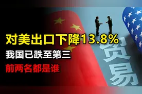 对美出口贸易下降13.8%！我国跌至美国第三大进口国，前两名是谁视频封面