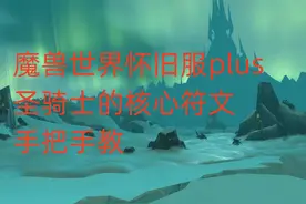 魔兽世界怀旧服plus圣骑士的核心符文，手把手教