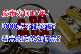 股市为何16年！3000点不能突破？看未来走势如何变？视频封面