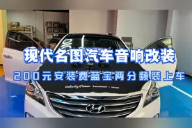 现代名图小改一套喇叭，200元安装费带走蓝宝两分频，效果超好
