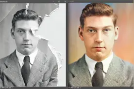 AI 软件强强联手 严重破损老旧照片高清修复上色 终极解决方案视频封面