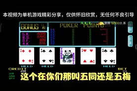 怀旧街机分享，熊猫连环炮翻牌机，在你们那这个叫五同还是五梅你视频封面