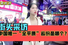 街头采访，中国唯一一个“全平原”的省份是哪个？江苏？