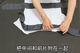 不穿的短袖衬衣，领口下面画个弧缝两个布条，款式大变太惊艳！视频封面