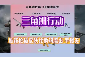 【三角洲行动】最新枪械皮肤兑换码流出，手慢无！