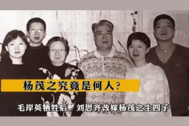 毛岸英牺牲后，刘思齐改嫁杨茂之生四子，杨茂之究竟是何人？视频封面
