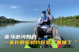 亚马逊河钓鱼生存挑战:用一米长的蚯蚓钓巨型黄辣丁视频封面