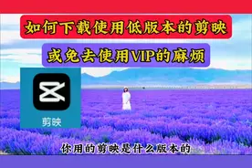 如何下载并使用低版本的剪映软件 避免使用VIP的麻烦@老版本剪映