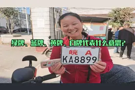 才知道，电动车绿牌、蓝牌、黄牌、白牌代表什么意思？上牌收费吗视频封面