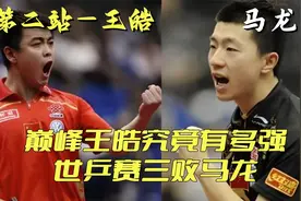 王皓巅峰时期：银牌收割机，世乒赛三连击败马龙，差点将其打退役视频封面