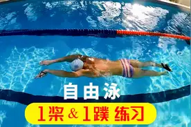提高自由泳髋部驱动、时机以及平衡能力，推荐1桨1蹼的高阶练习